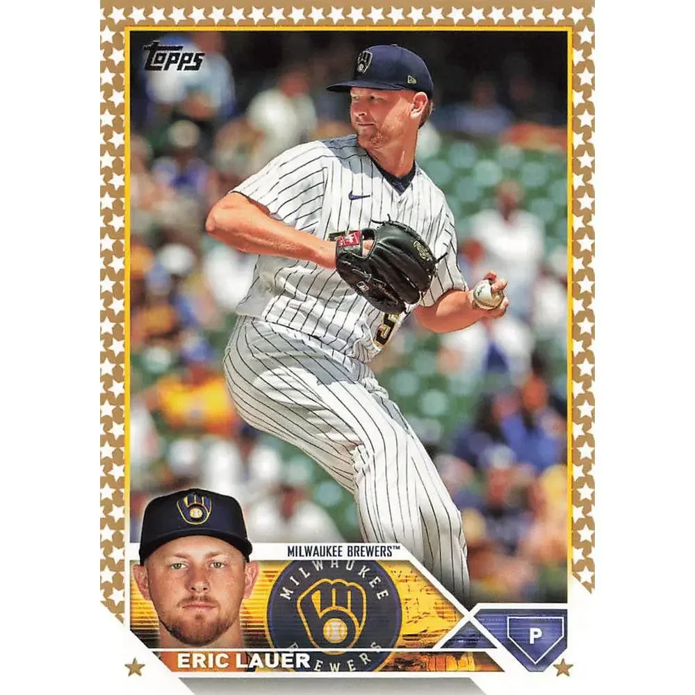 2023 Topps Gold Star Eric Lauer #109 Milwaukee Brewers